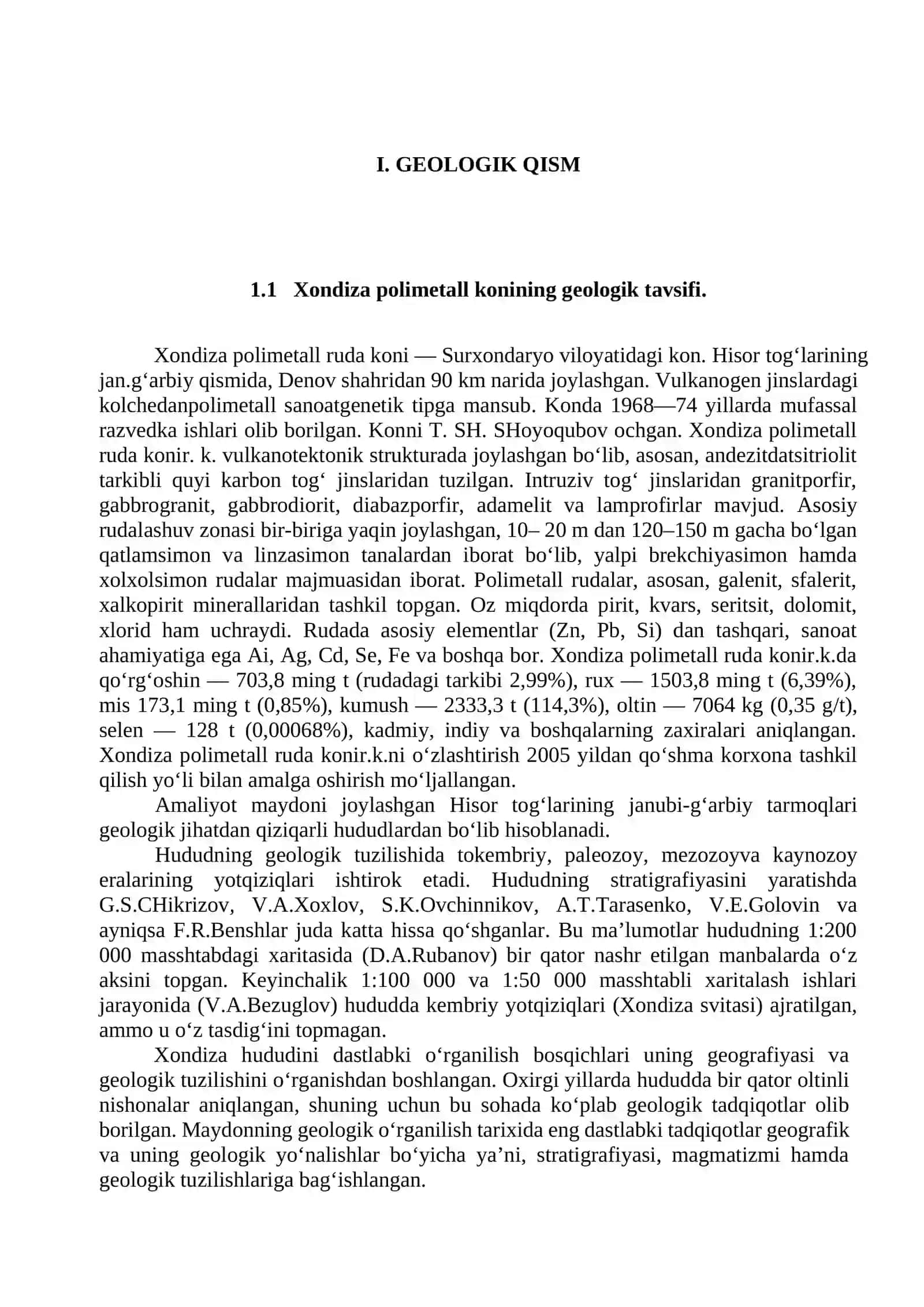 Foydali qazilma konlarini er osti usulida ochish, qazib olish tizimlarini takomillashtirish 4