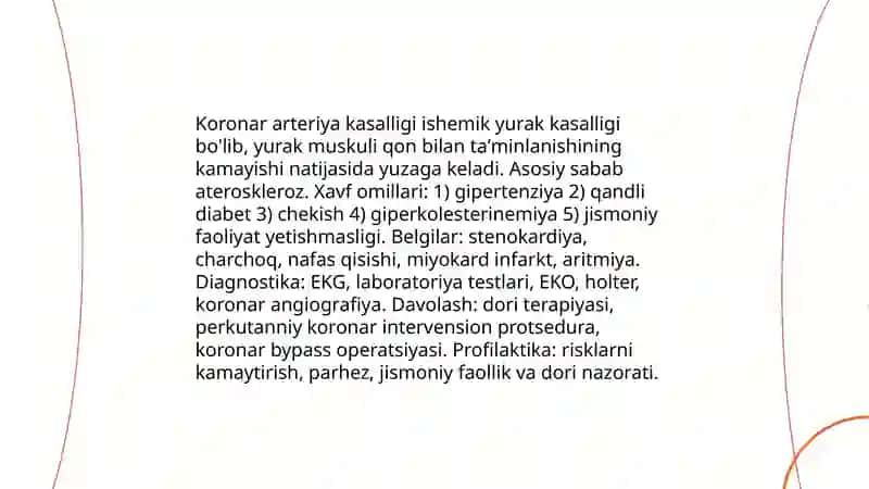 Yurak patalogiyalari 4