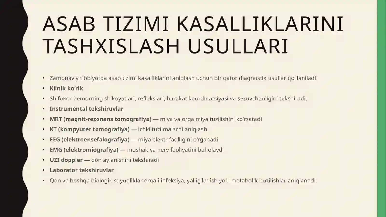 Asab tizimi kasalliklari va ularni tashxislash va davolashda xalq tabobatining zamonaviy integratsiyasi 4