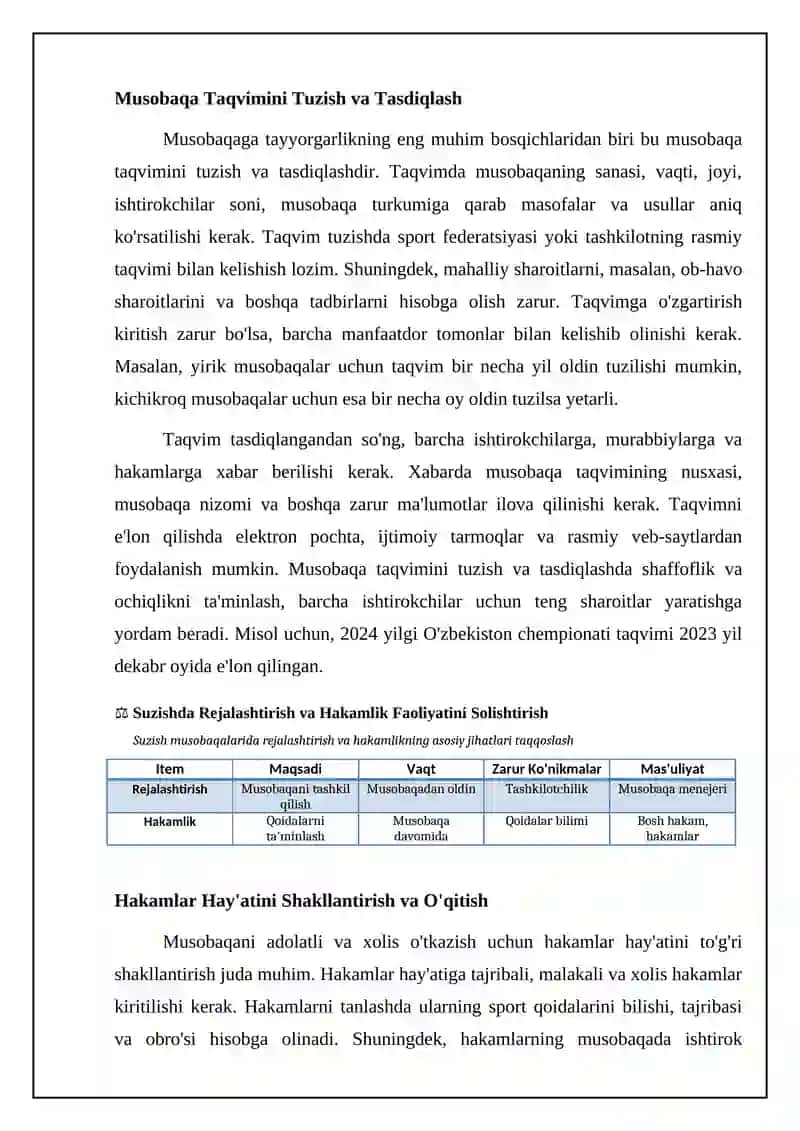 Suzish sport turida musobaqalar va hakamlik faoliyati 4