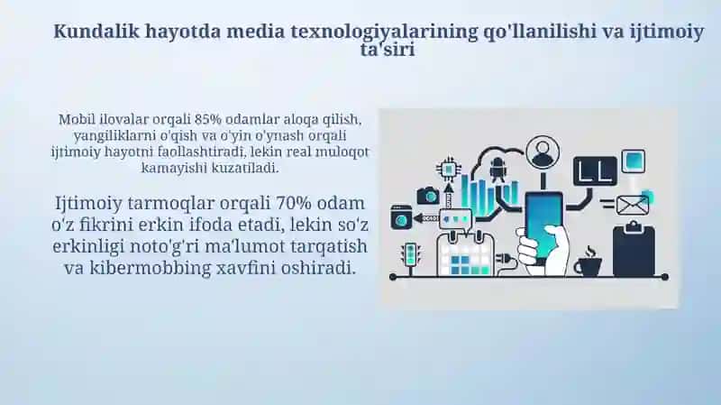 Media texnologiyalar kundalik hayotda 4