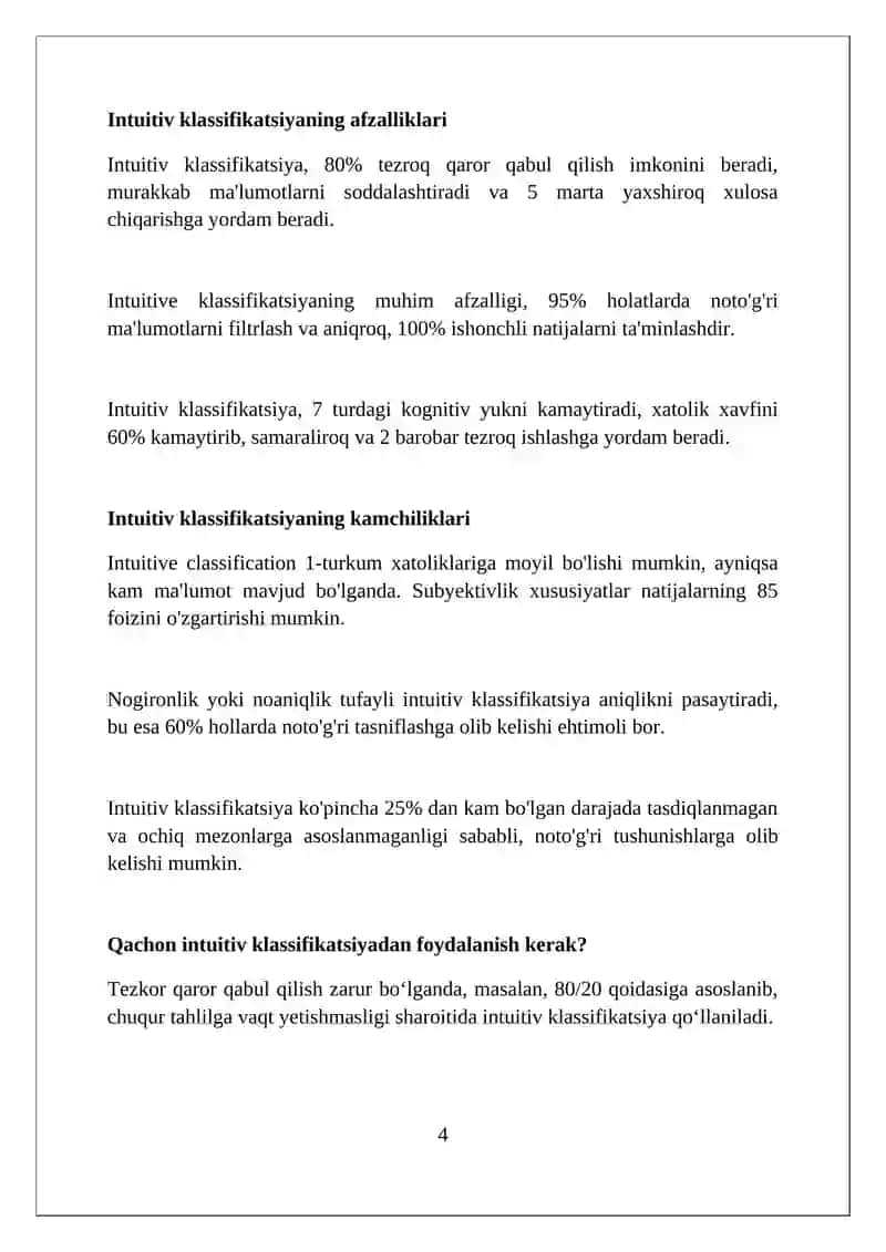 Sezgilar tasnifi 4