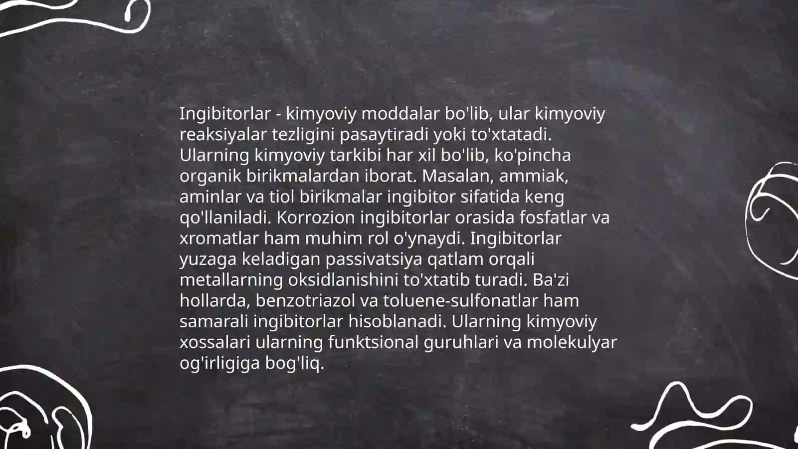 Ingibitorlar va ularning korroziyani oldini olishdagi roli 4