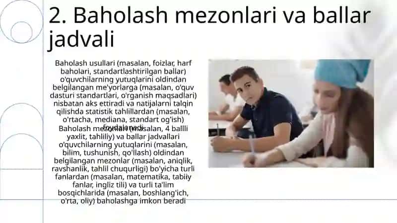 Texnologiya yordamida baholash usullari 4