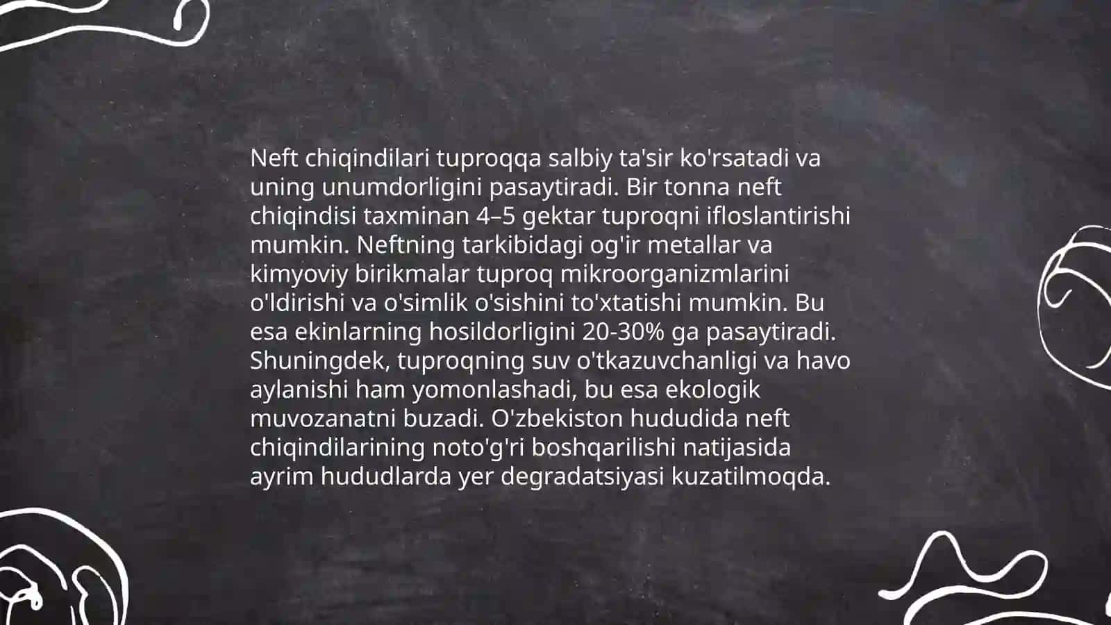 Neft chiqindilarini atrof muhitga taʼsiri 4