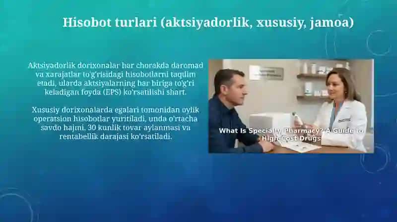 Farmatsevtika hisobotlari O'zbekiston Respublikasi qonunchiligiga muvofiq xususan 787-sonli farmoyish va farmatsevtika faoliyatini tartibga soluvchi boshqa normativ hujjatlarga 4