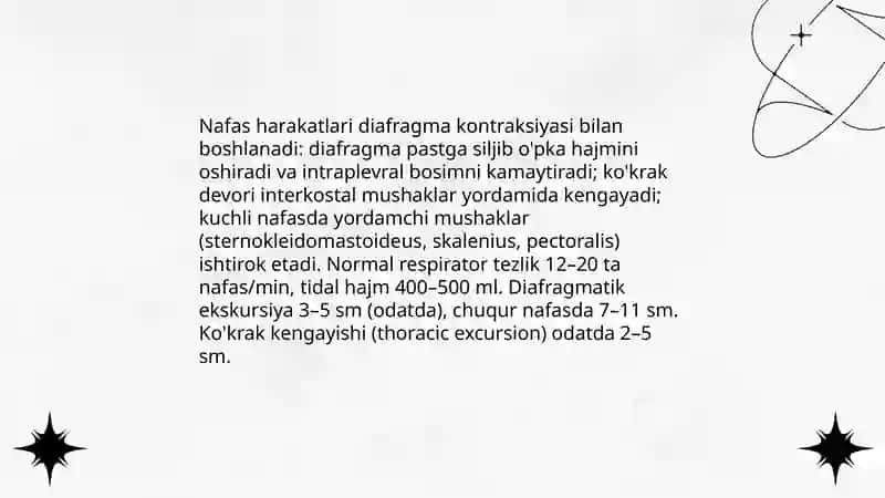 Oʻpka ekskursiyasining anatomik-asoslari 4