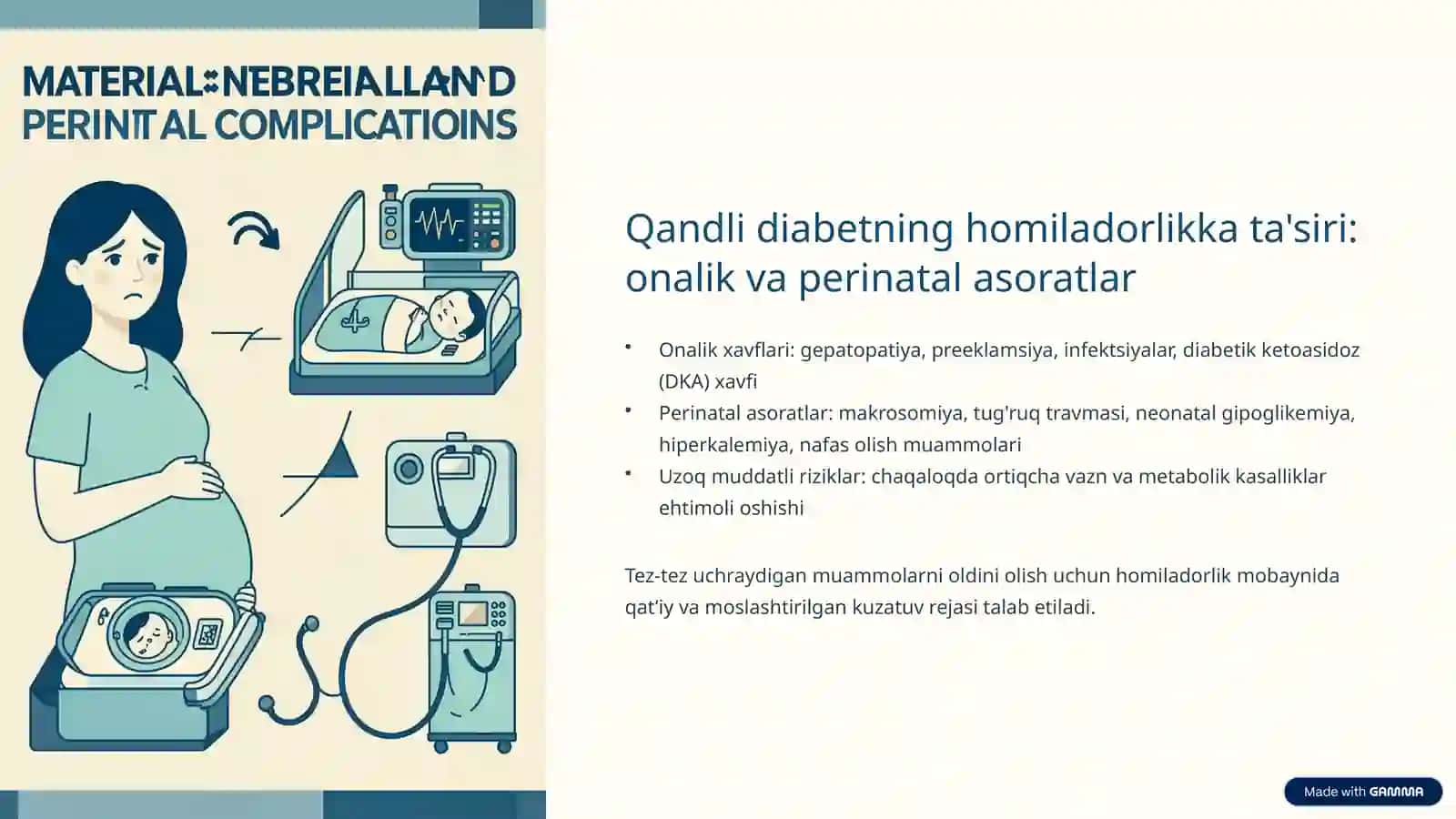 Progastatsion diabet bilan homiladorlikni olib borish xususiyatlari 4