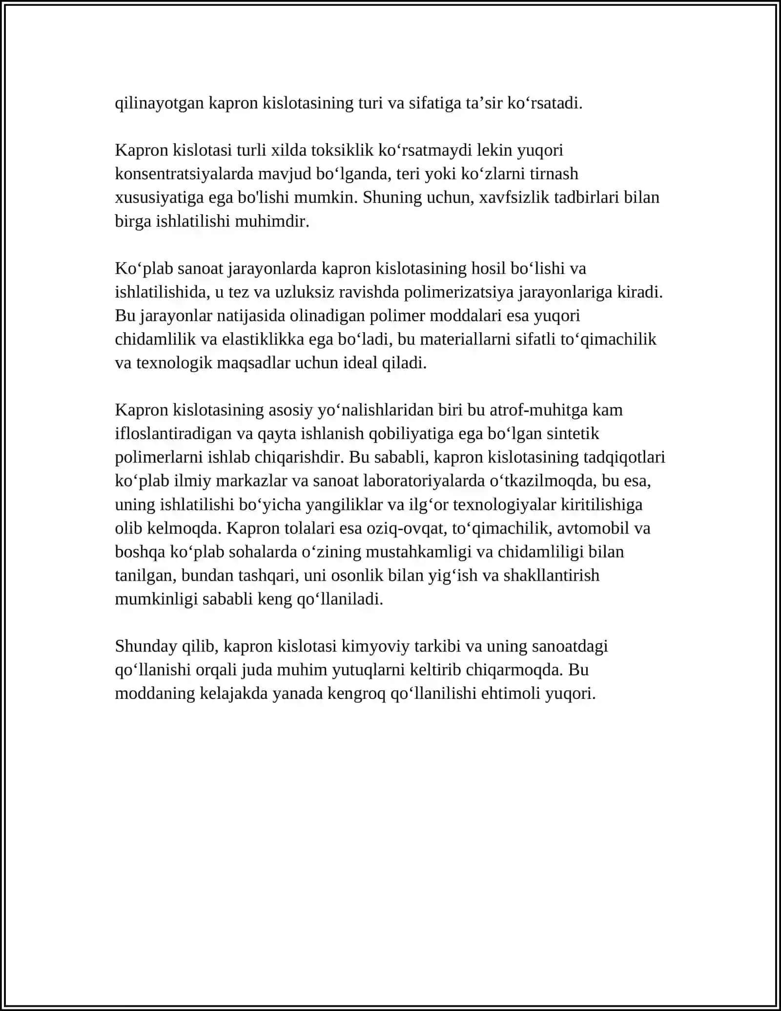 KAPRON KISLATA 4