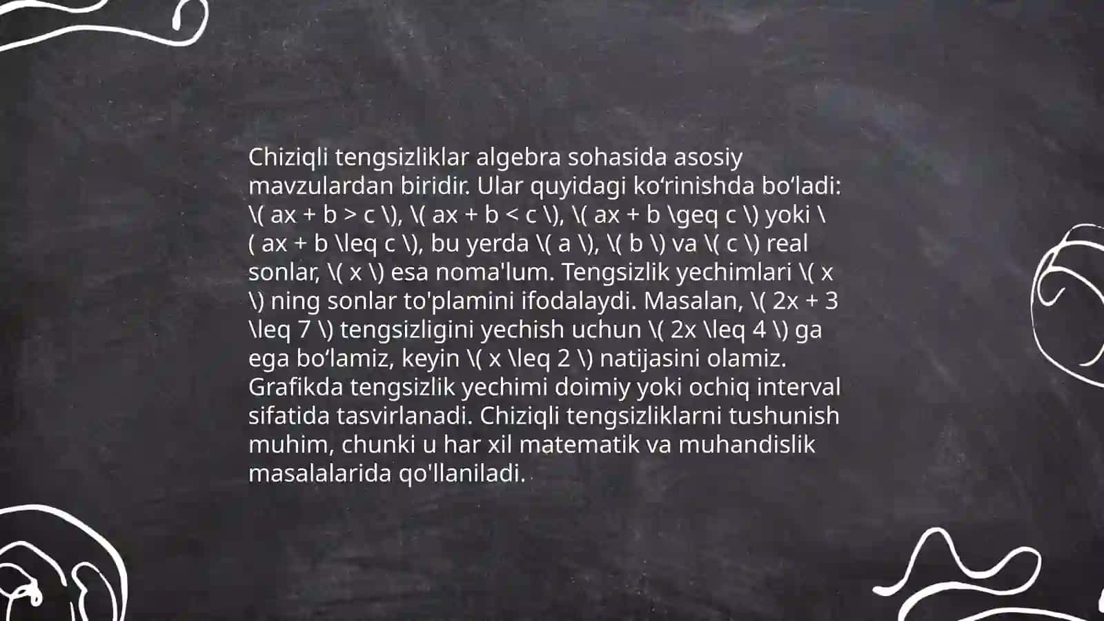Sodda tengsizliklarni isbotlash 4