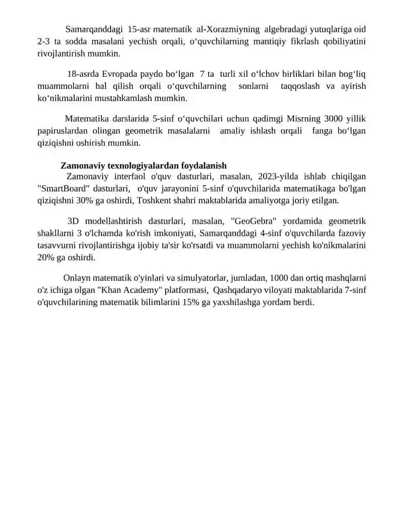 Qiziqarli matematika topshiriqlari va o'yinlari 4