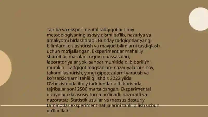 Ilmiy tadqiqot turlarini olib borishning asosiy usullari 4