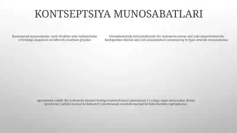 Tushuncha - Predmetlarning Umumiy, Muhim Belgilarini Aks Ettiruvchi Mantiqiy Shakl 4