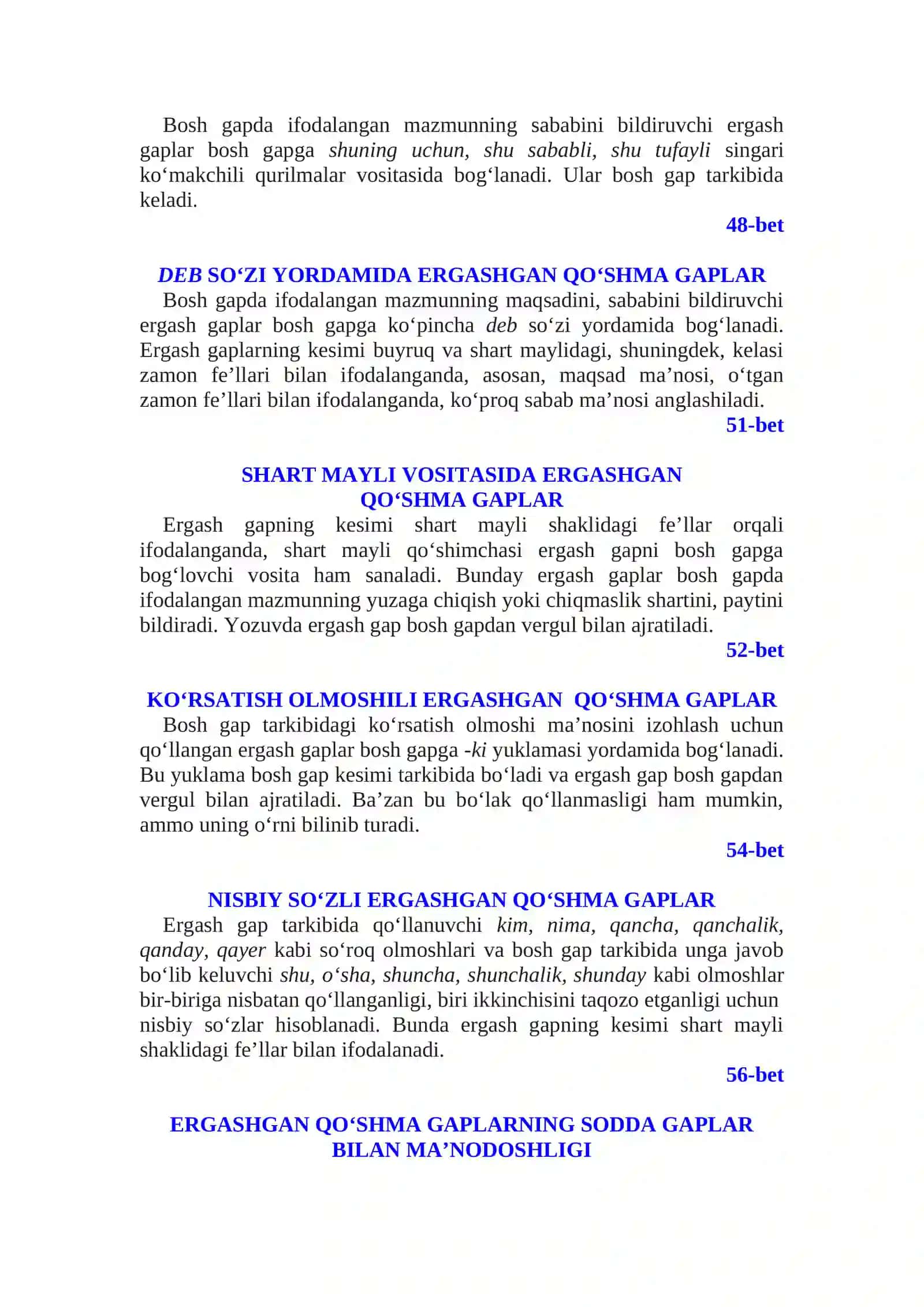 sinf Ona tili darsligi qoidalari 4