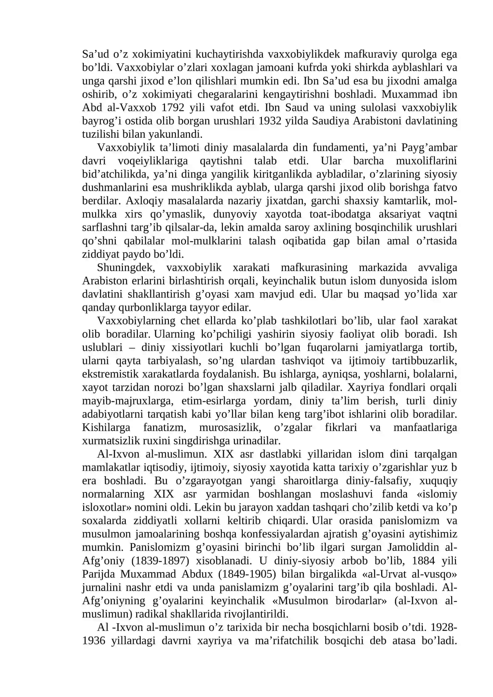 O‘ZBEKISTONDA DINIY KONFESSIYALAR VA TASHKILOTLARNING YO`NALISHLARI 4