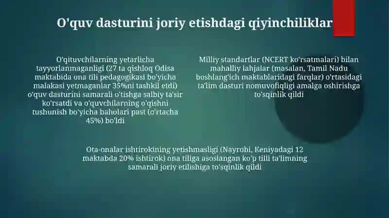 Boshlangich sinf ona tili dasturining tahlili 4