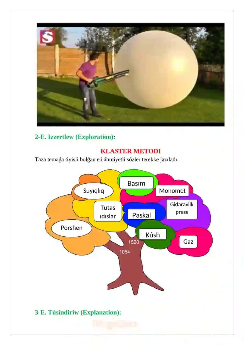 Suyıqlıq hám gazlerde basımnıń jetkeriliwi SABAQ ISLENBESI 4