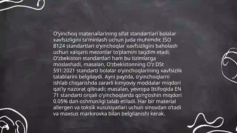 Ilk yoshdagi bolalar õyinchoğiga qõyilgan talablar 4