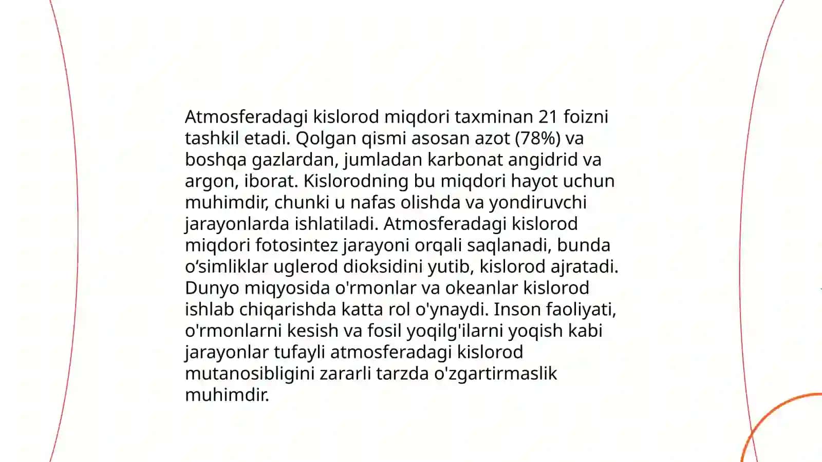 Davriy sistemaning VI A gurux elementlaridan (O-kislorod) olinishi,xossalari va ishlatilishi 4