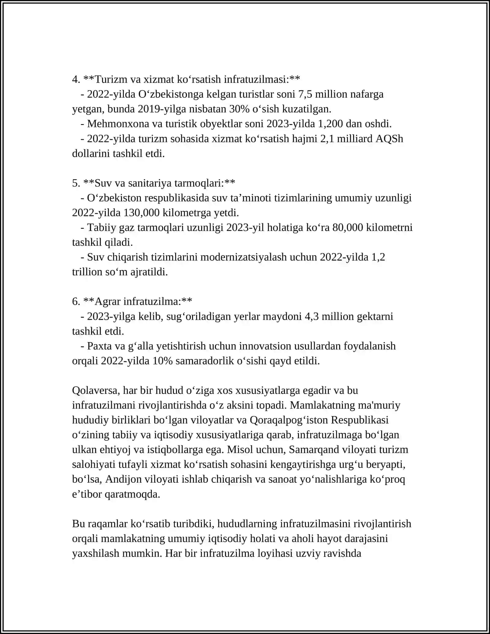 HUDUDLAR IQTISODIY SALOHIYATINI OSHIRISHGA YO'NALTIRILGAN INVESTITSIYALAR 4