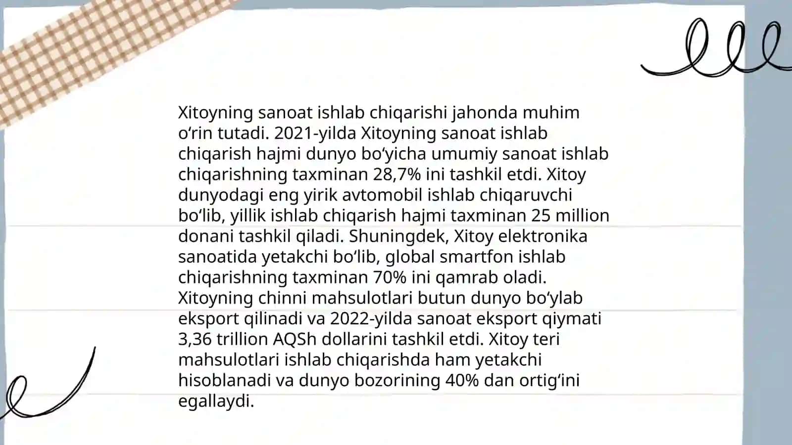 Xitoyning jahon iqtisodiyotidagi o‘rni va rivojlanish istiqbollari 4