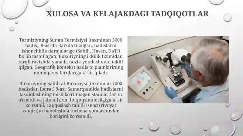 Buxoriyning Sahih al-Buxoriysi - Taqdimotlar/Huquqshunoslik 4