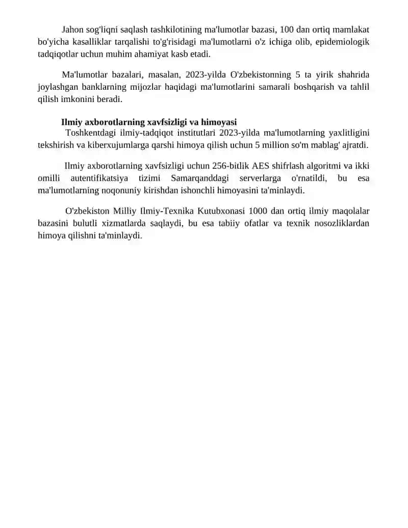 Ekspert tizimlari va ilmiy adabiyotlar boshqarish 4
