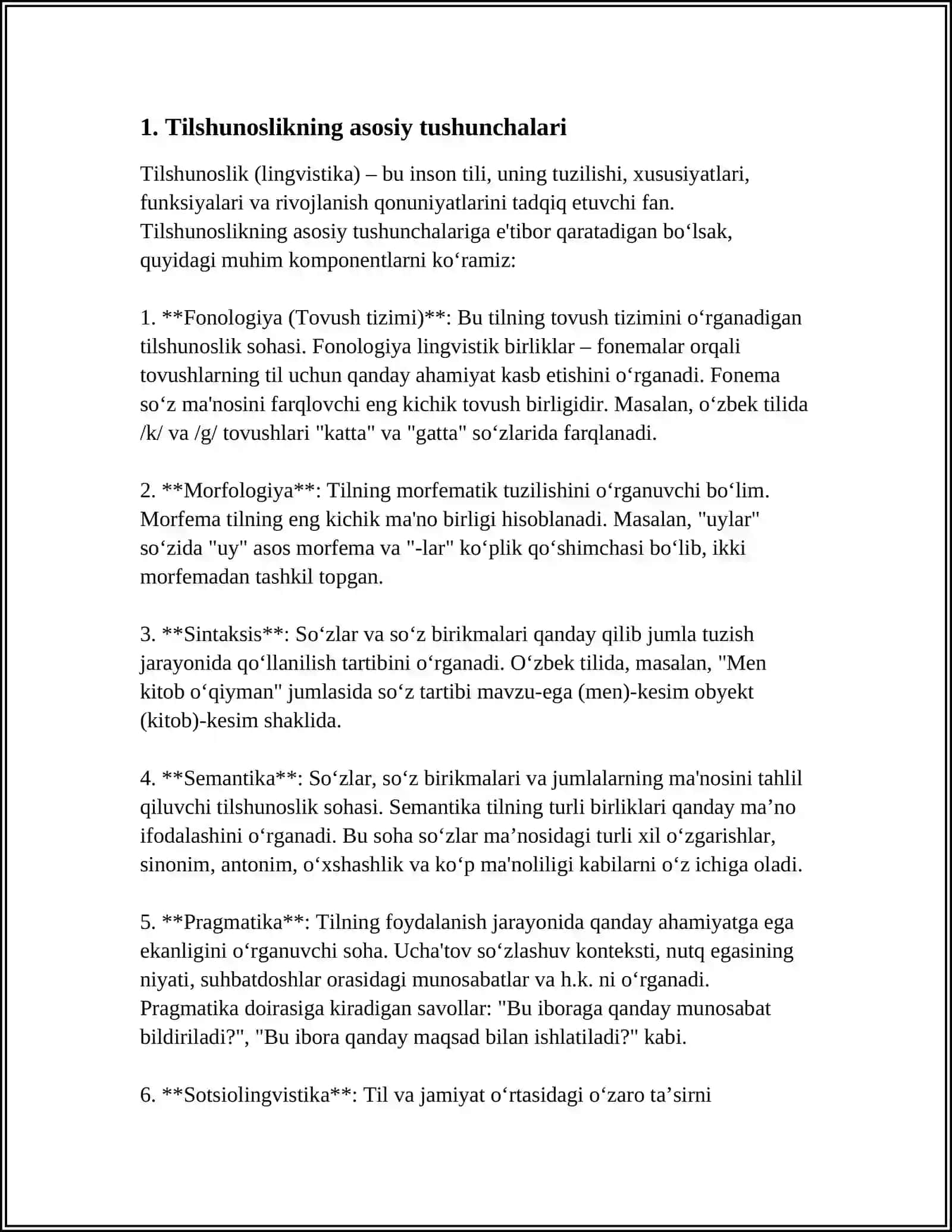 TIL VA TERMINOLOGIYA MUTAXASSISLIK ATAMALARI LUG'ATINI YARATISH 4