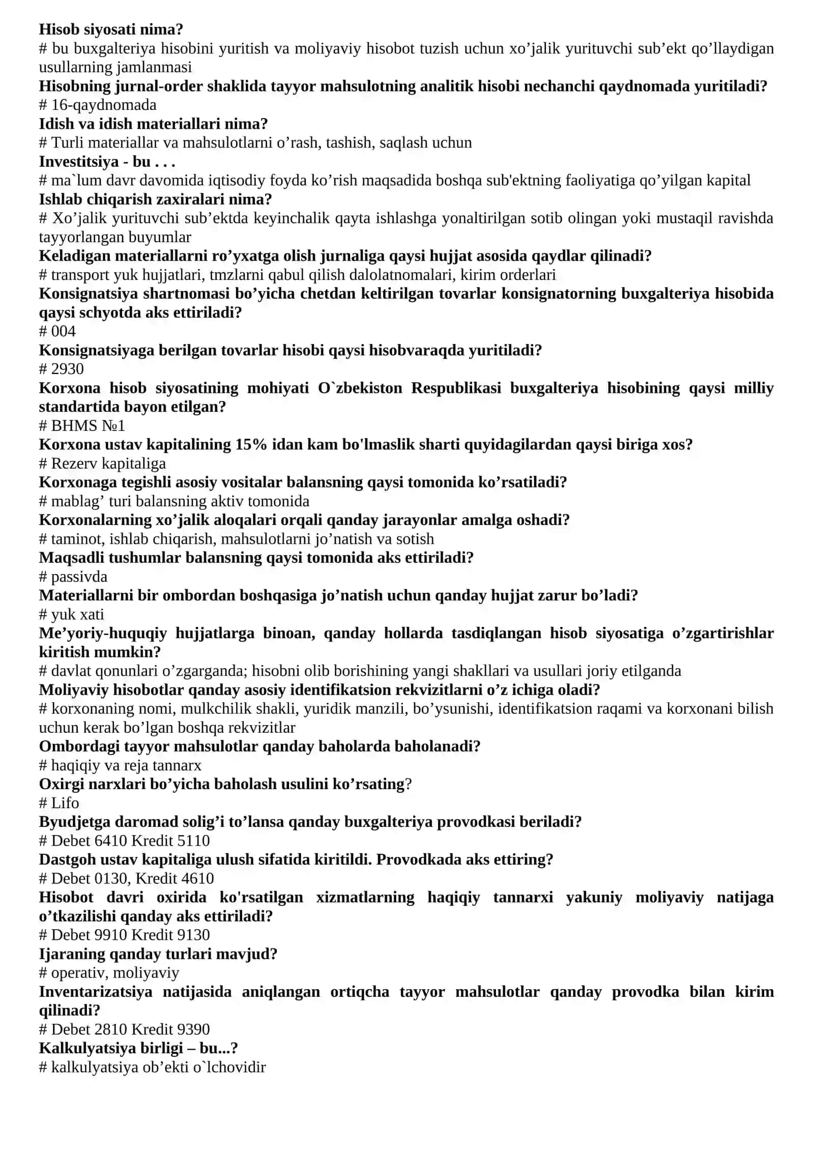 Moliyaviy hisob va boshqaruv hisobi 4