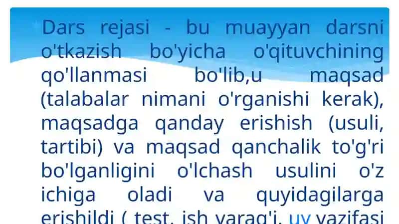 DARSLARNI TO`G`RI REJALASHTIRISH VA SINFNI BOSHQARISH METODLARI 4