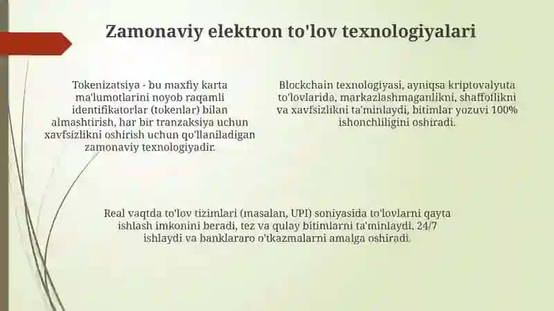 Elektron to'lovlar va naqd pul: Tarix, texnologiyalar va afzalliklar 4