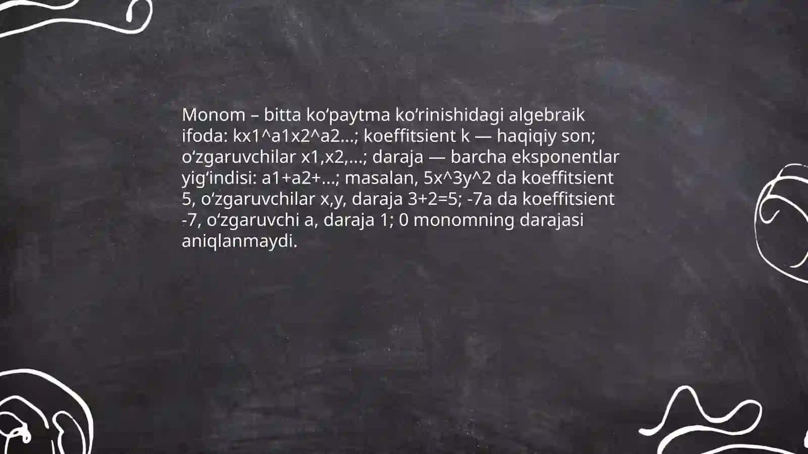 Algebraik ifodalar 4