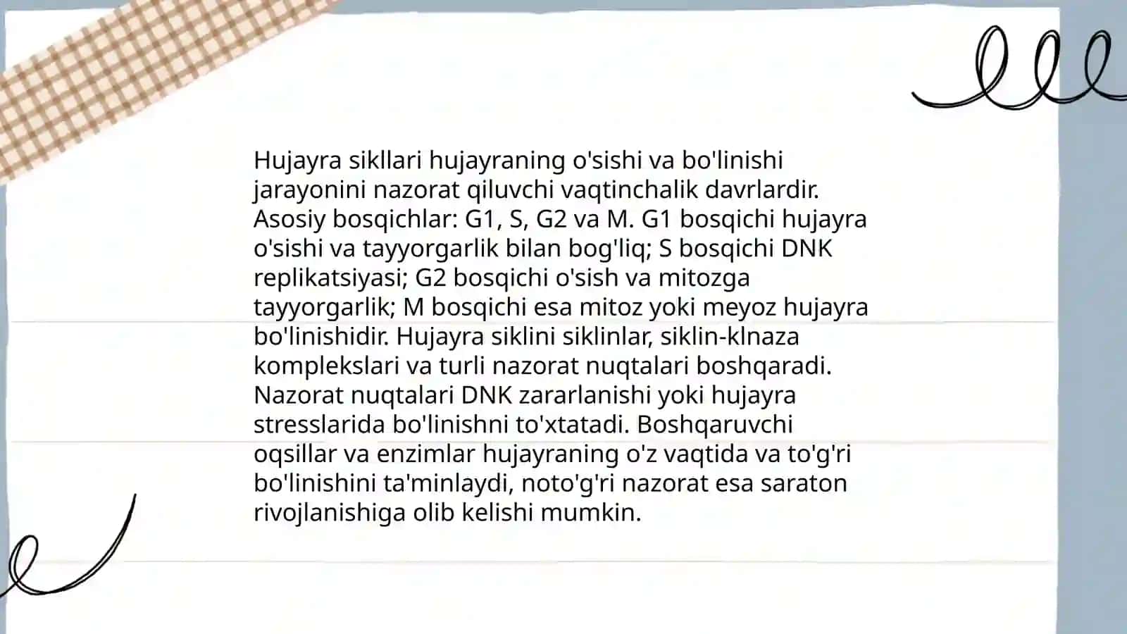 Hujayrada moddalar,energiya va ma'lumotlar oqimi 4