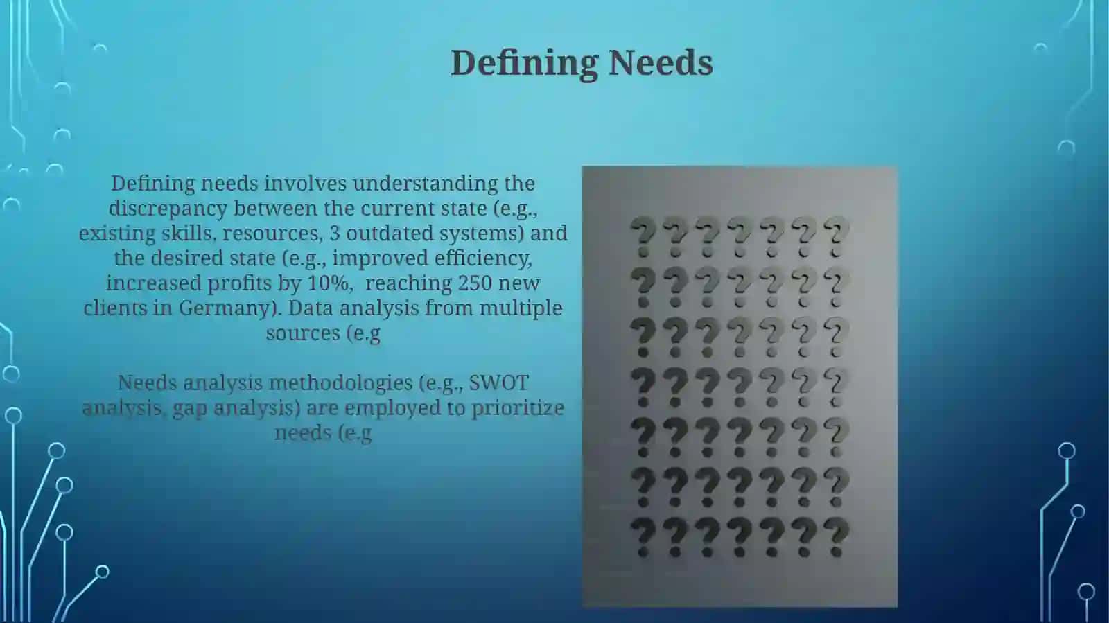 Defining Needs 4