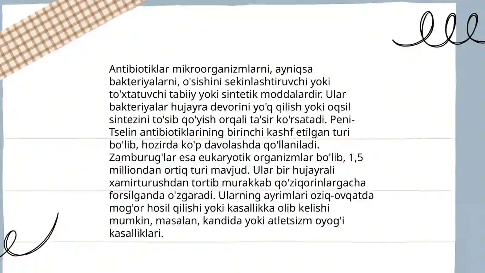 Zamburugʻlar sintez qiladigan antibiotiklar 4