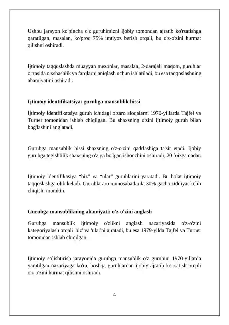 Ijtimoiy identifikatsiya nazariyasi 4