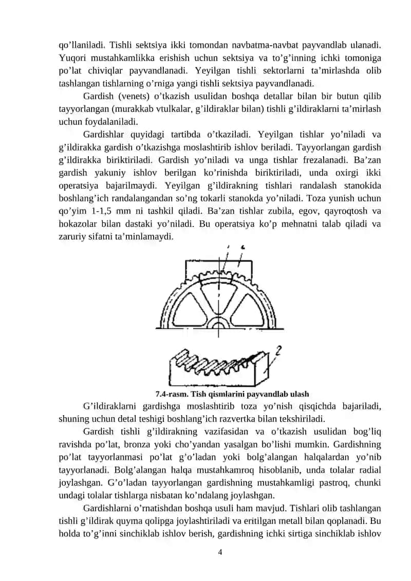 TISHLI G’ILDIRAKLARNI TA’MIRLASH 4