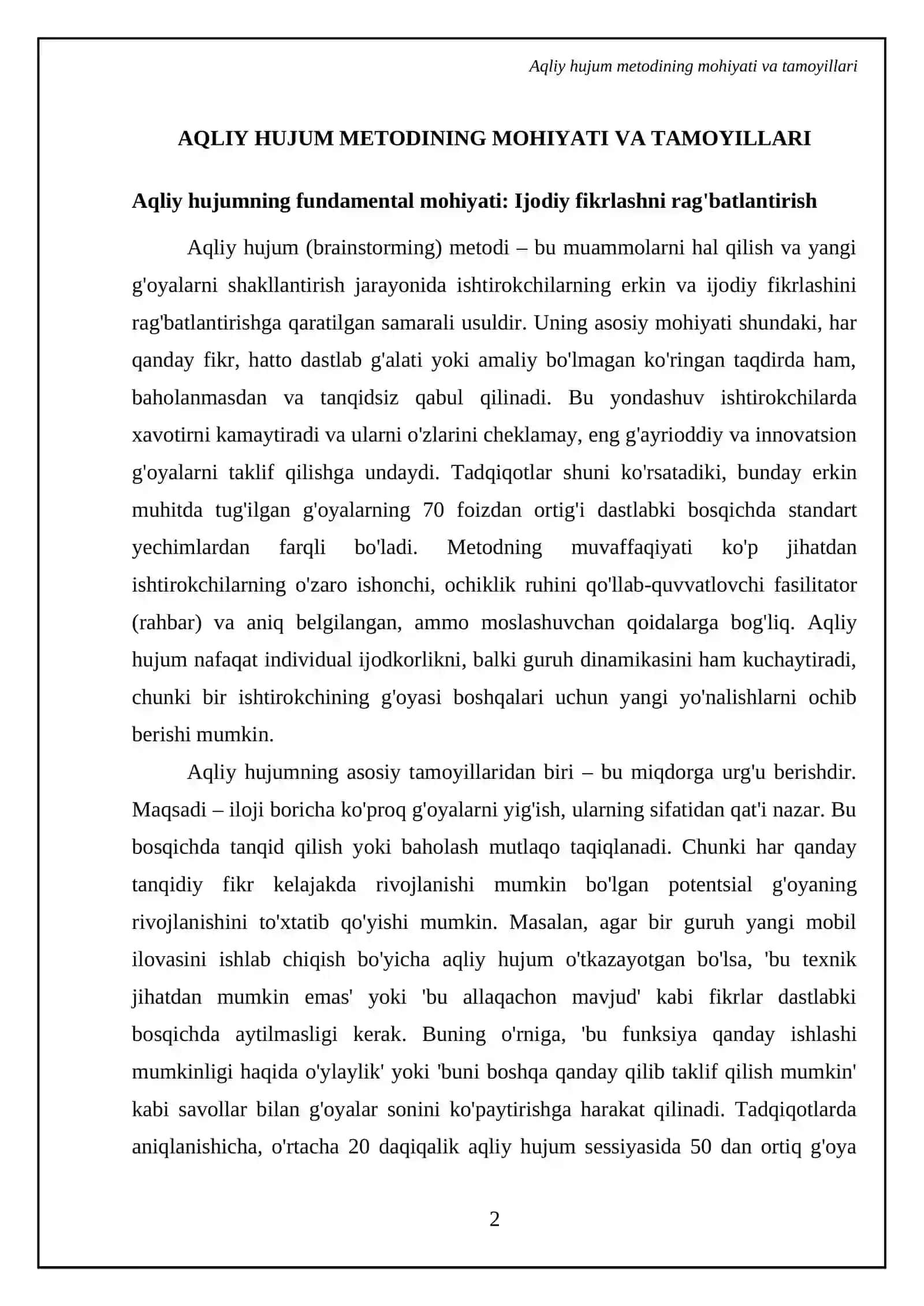 Aqliy hujum metodini amaliyotga tadbiq qilish word shaklida 4