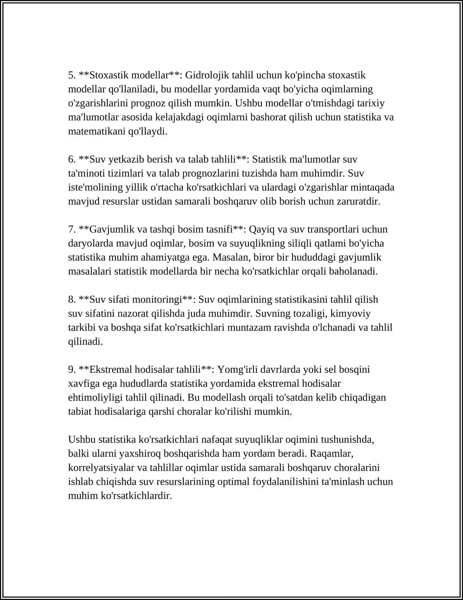 SUYUQ GELIYNING STATISTIK NAZARIYASI 4