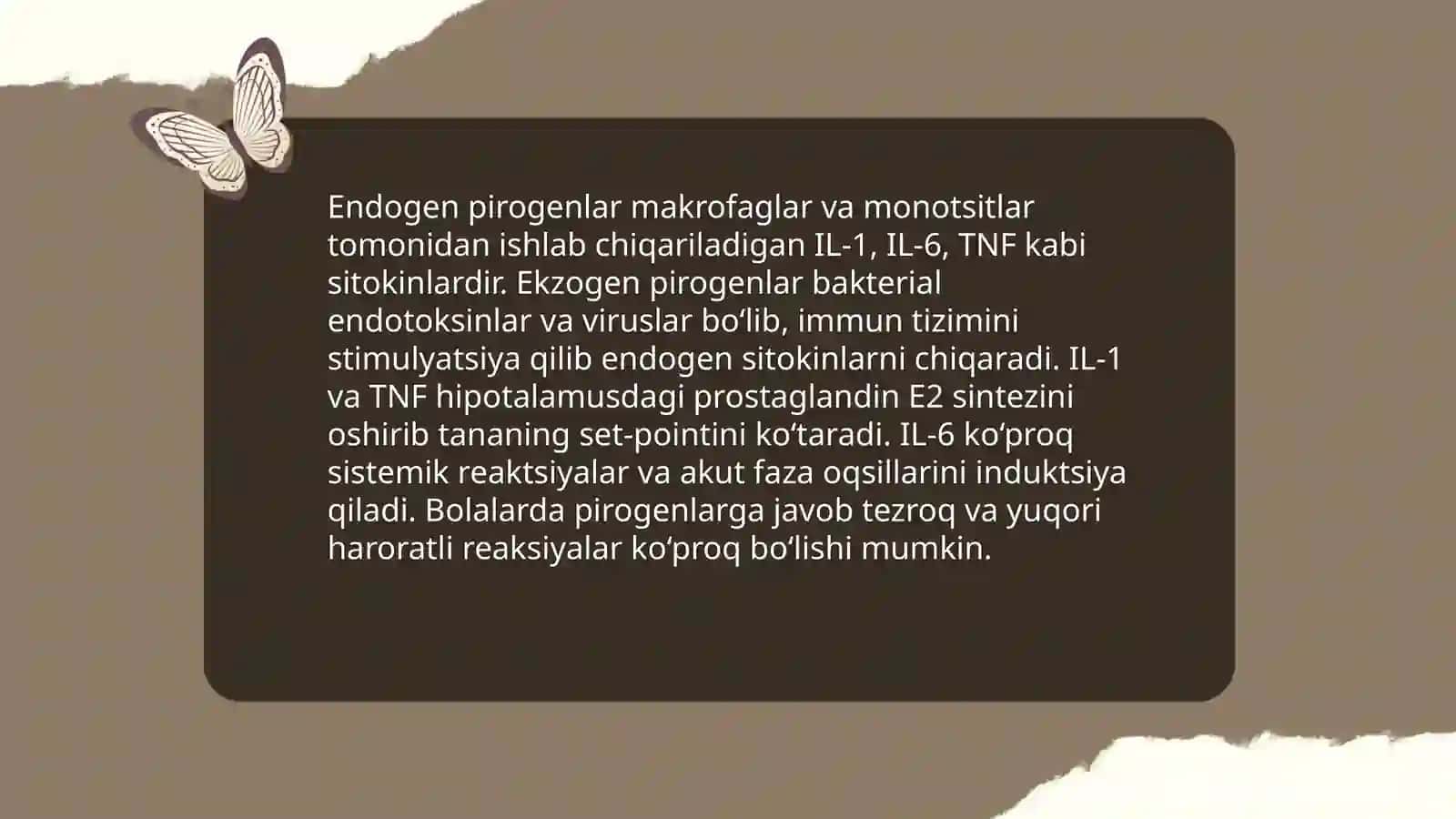 Isitma patofiziologiyasi. Bolalarga xos xususiyatlari 4