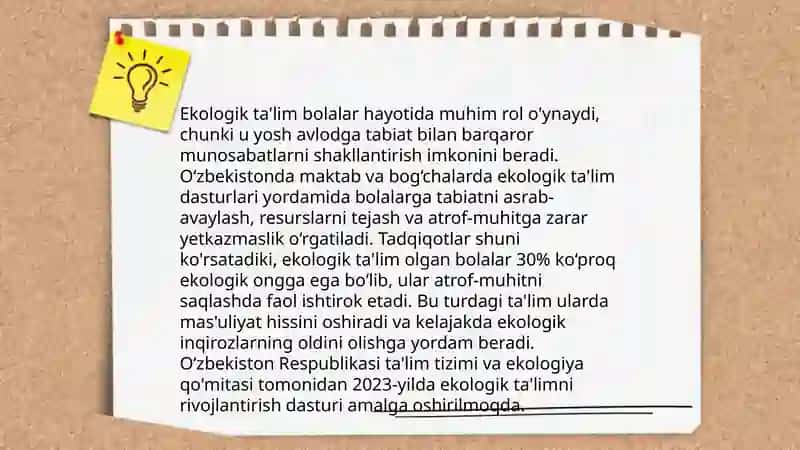 Ekologik tarbiya va uning bola hayotidagi o'rni 4