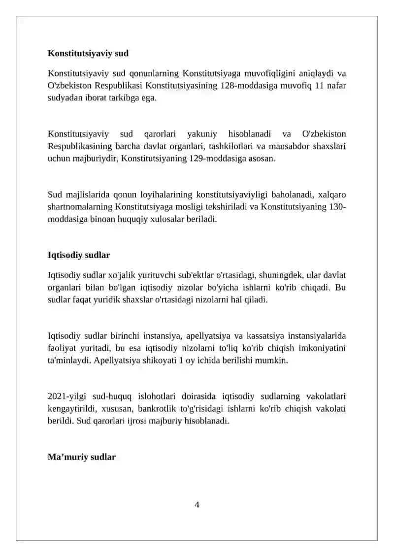 Oʻzbekiston Respublikasida Sudlov tizimi 4