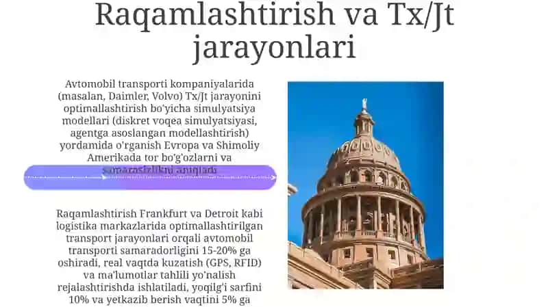 Avtotransport korxonalarida TX va JT jarayonlarini tashkil etish usullarini o‘rganish 4