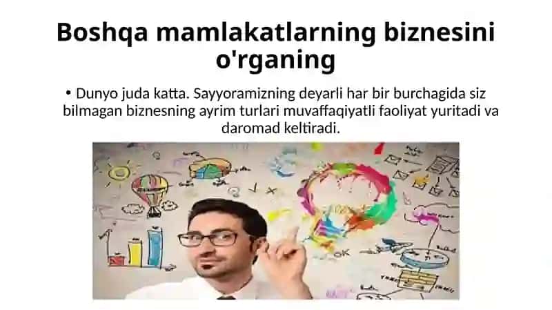 Biznesni o'rganish qoidalari 4