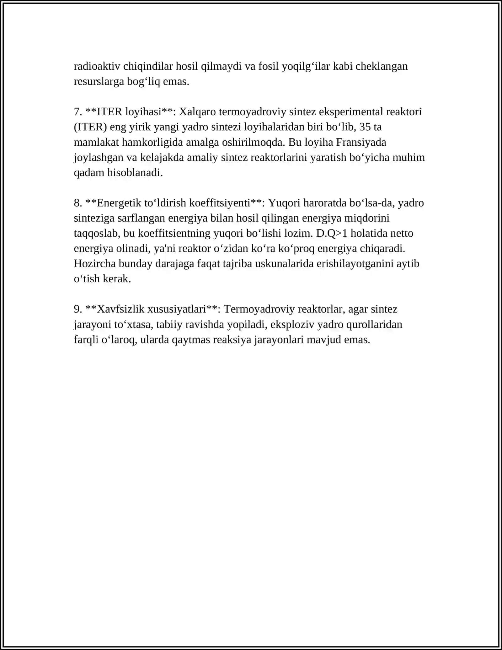 TERMAYADROVIY REAKSIYALAR YULDUZLAR ENERGIYASI.QUYOSH ENERGIYASI 4