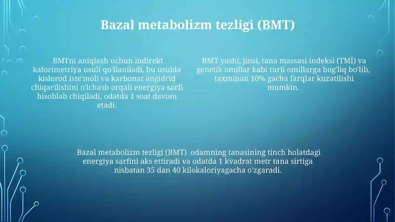 Moddalar almashinuvi urganish usullari nafas olish koeffisenti 4