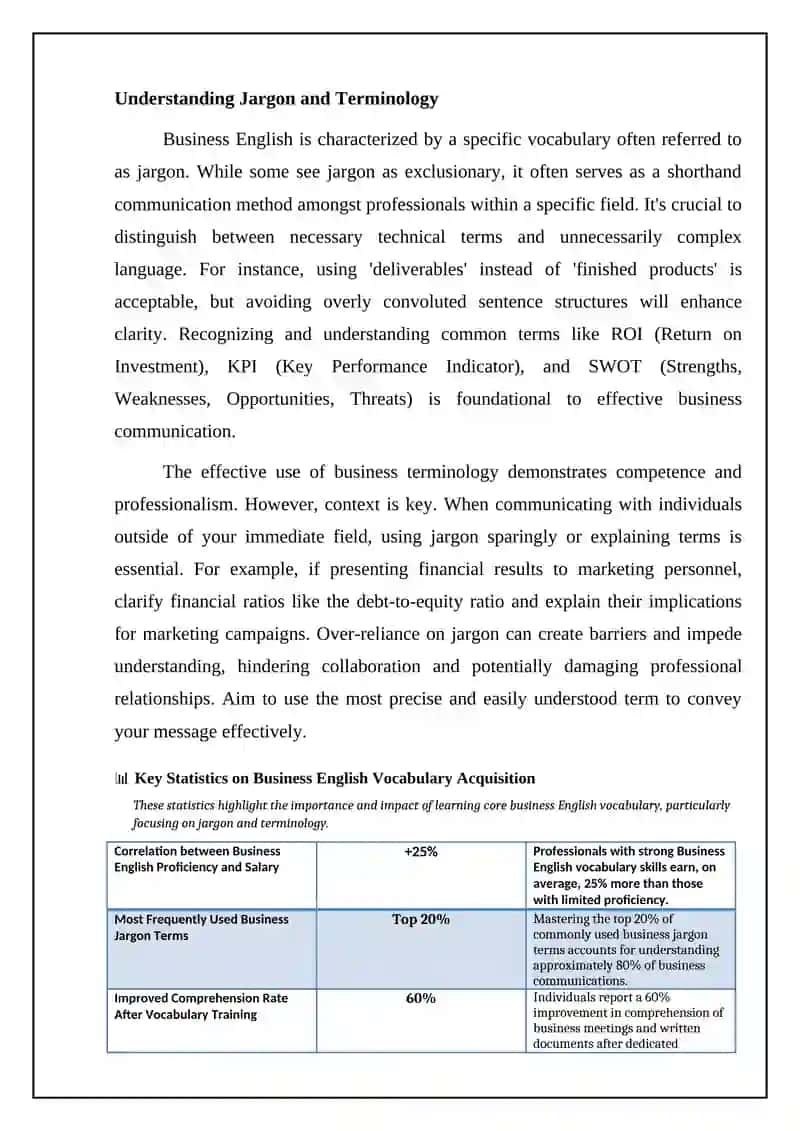 Introduction to Business English Vocabulary 4