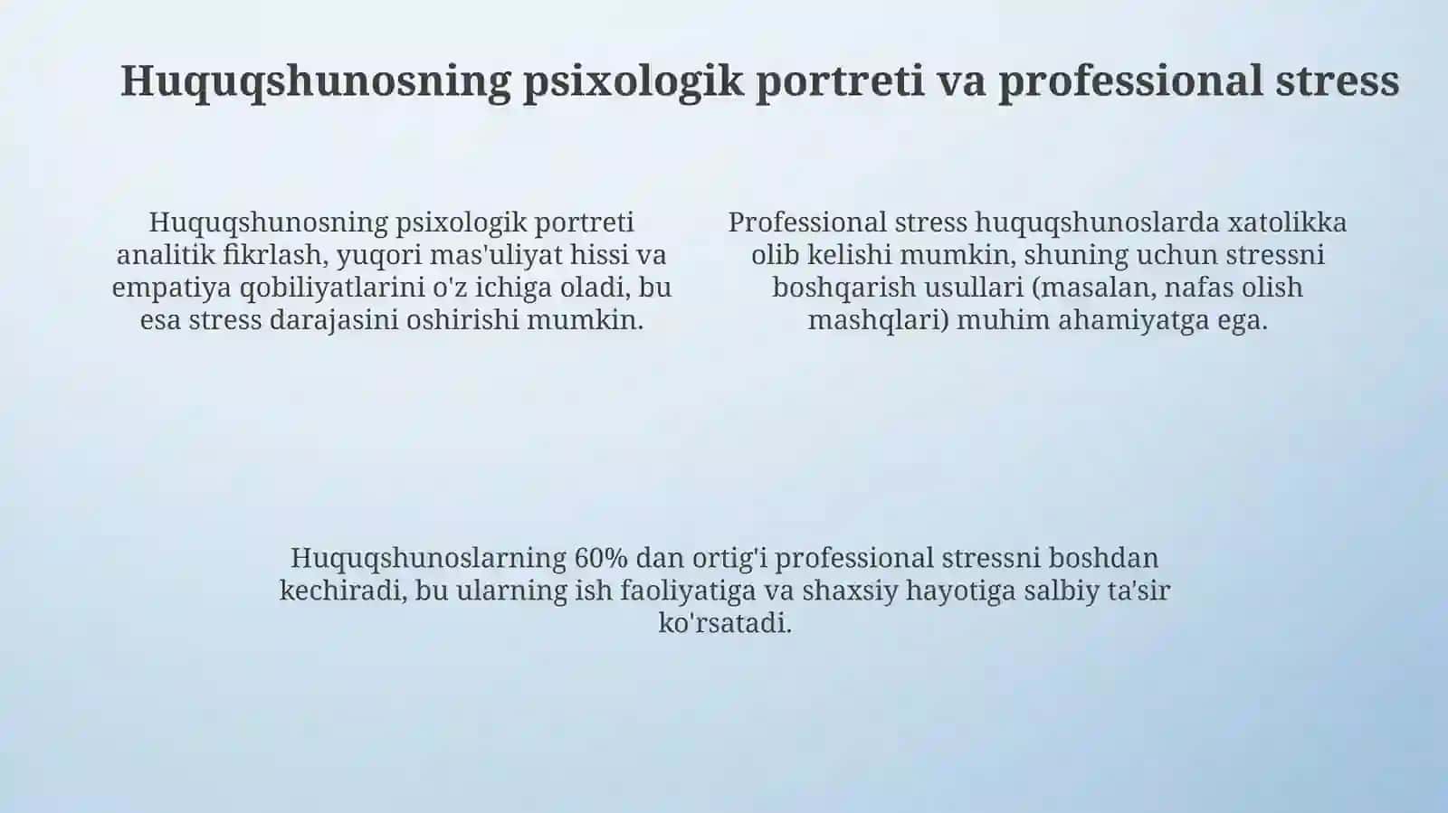Huquqiy faoliyatda psixologik tayyorgarlikning mohiyati 4