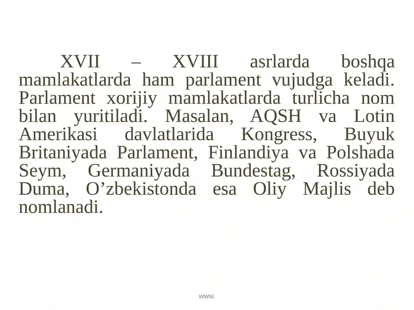 Parlament tizimi 4