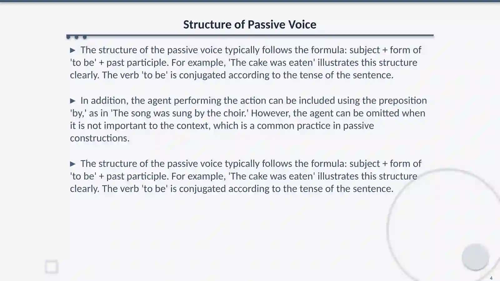 Passive voise 4